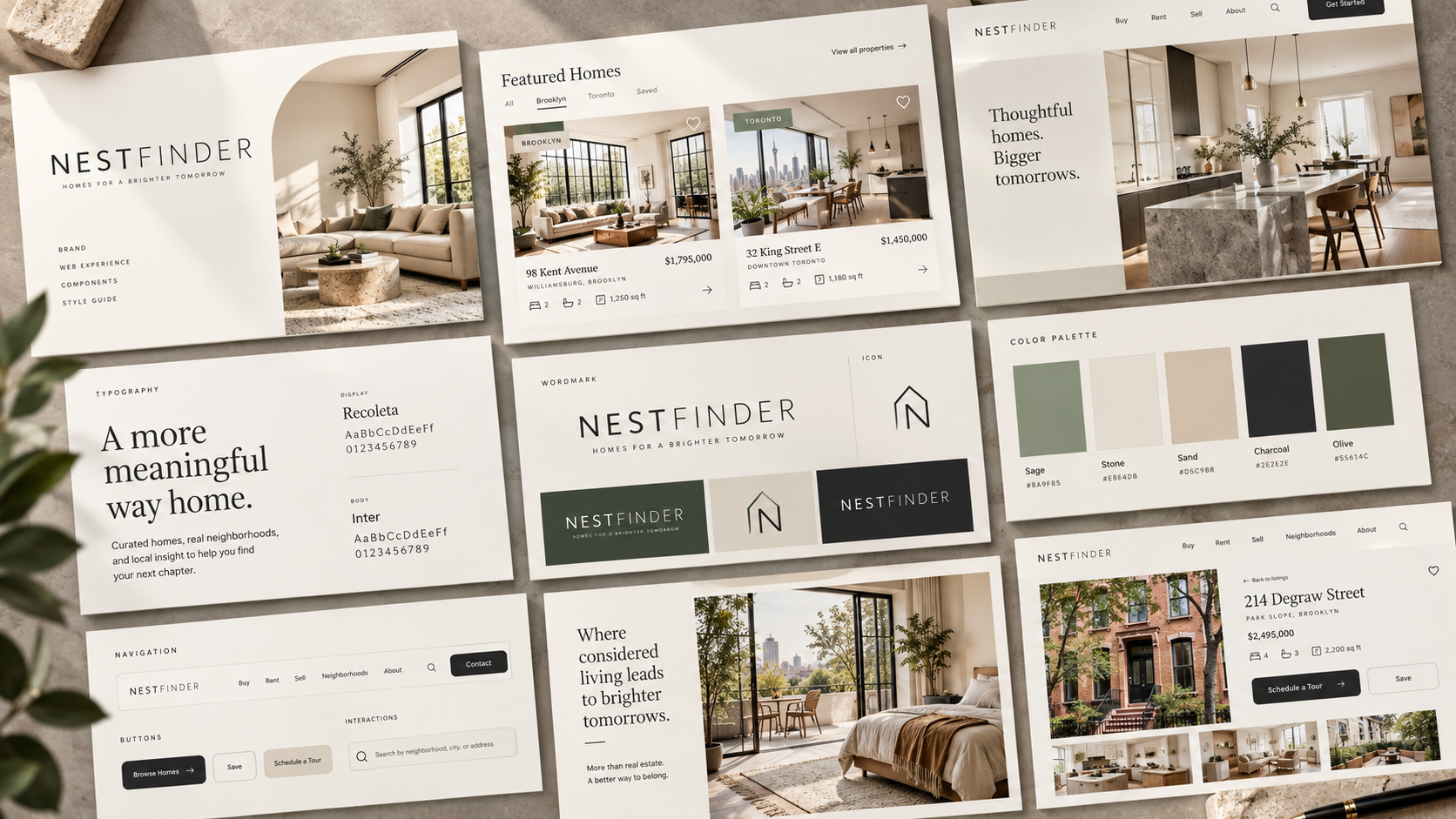 Nestfinder Identity concept visual